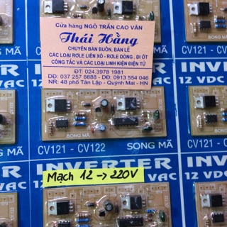 Mạch inveter 12 VDC lên 220 VAC