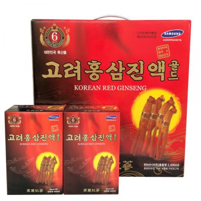 Nước Hồng Sâm 6 Năm Tuổi KANGHWA HÀN QUỐC, Hộp 30 gói* 70ml