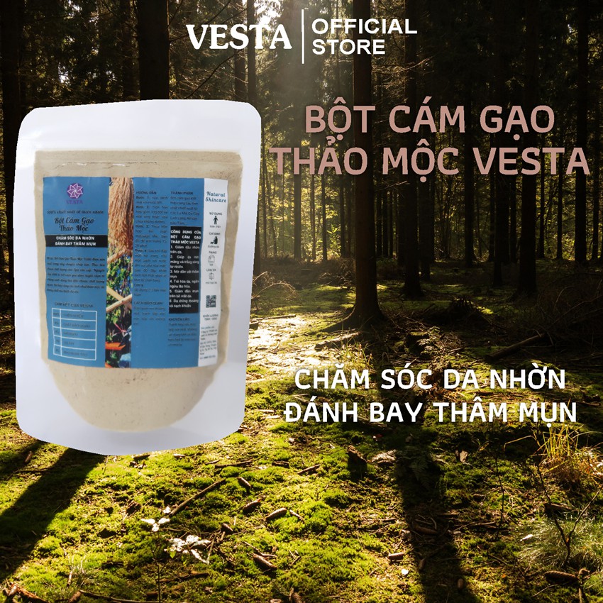 Bột Cám Gạo Thảo Mộc Nguyên Chất Vesta 100gr