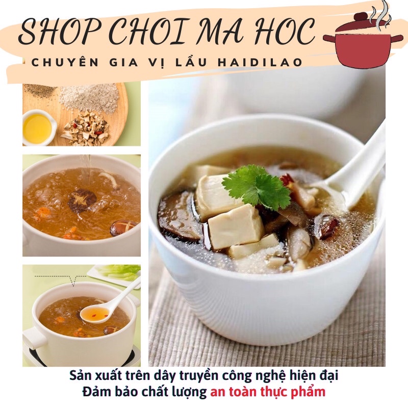 Gia vị lẩu nấm Haidilao.