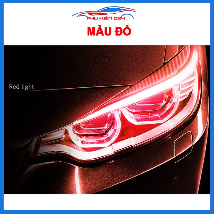 [Sale Sốc] Bộ 2 Đèn Led Mí Led Audi Dán Đèn Xe Xi Nhan Nháy Đuổi 30/45/60Cm Nhiều Màu