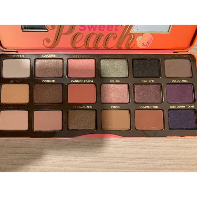 Bảng màu mắt too faced peach