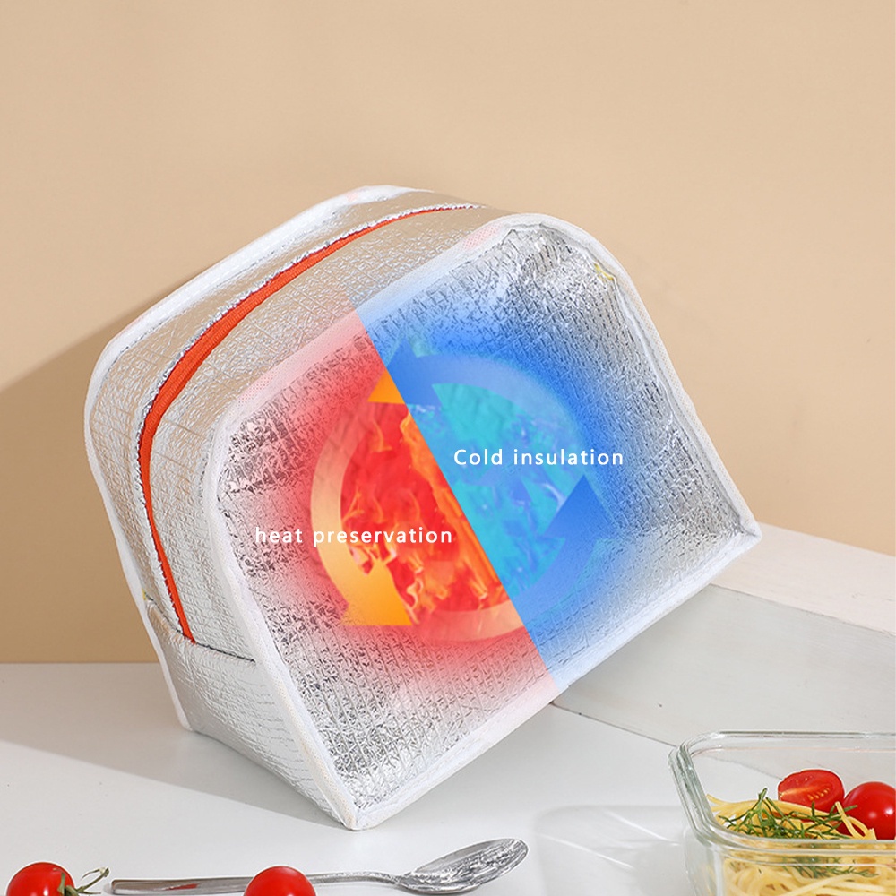 Túi Đựng Hộp Cơm Trưa Họa Tiết Khủng Long Hoạt Hình Cho Bé