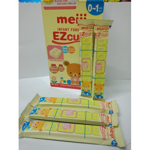 Thanh sữa Meiji 0-1 tuổi và 1-3 tuổi (Nhập khẩu) - Bán lẻ thanh sữa