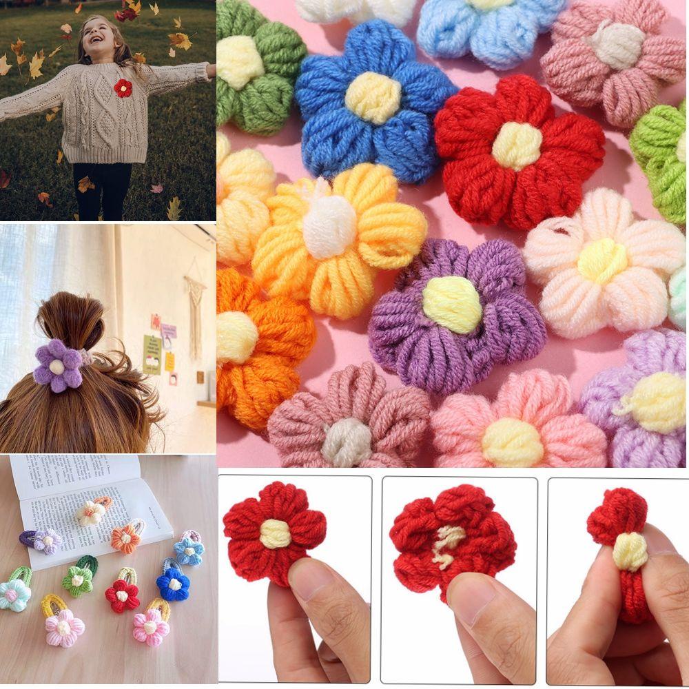 ❦Tôi❦ Set 5 Dây Ren Hoa Bằng Polyester Viền Tua Rua Dùng May Quần Áo DIY