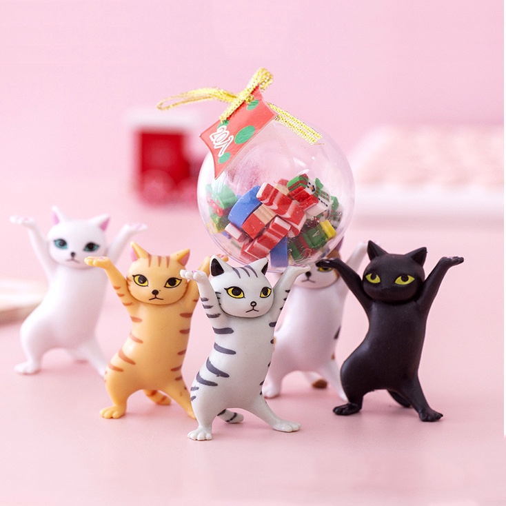 Giá đỡ điện thoại hình chú mèo nhảy múa hoạt hình ngộ nghĩnh