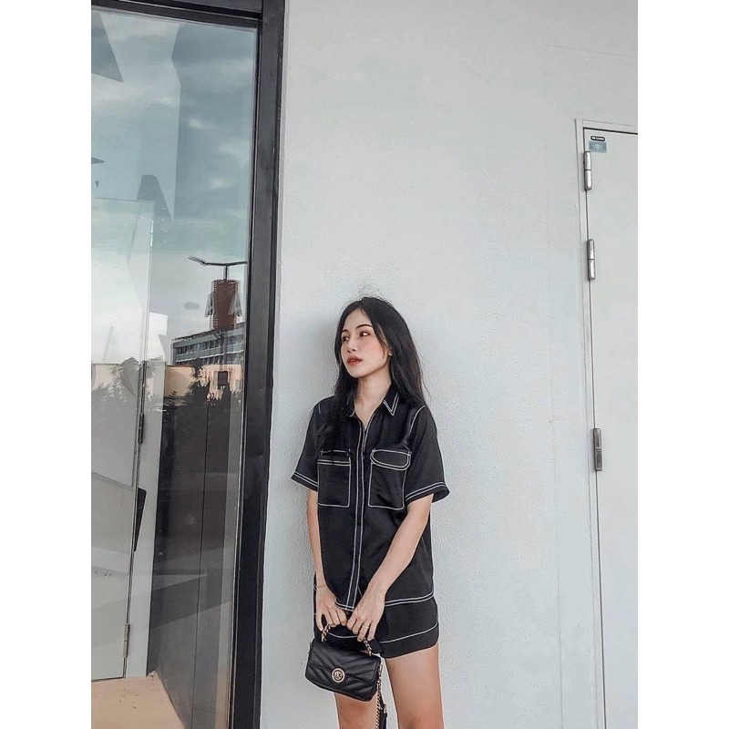 𝗛𝗮̀𝗻𝗴 𝗰𝗵𝗶́𝗻𝗵 𝗵𝗮̃𝗻𝗴 Set Pyjama lụa diễu tằm 3 màu cao cấp - ON WORKSHOP