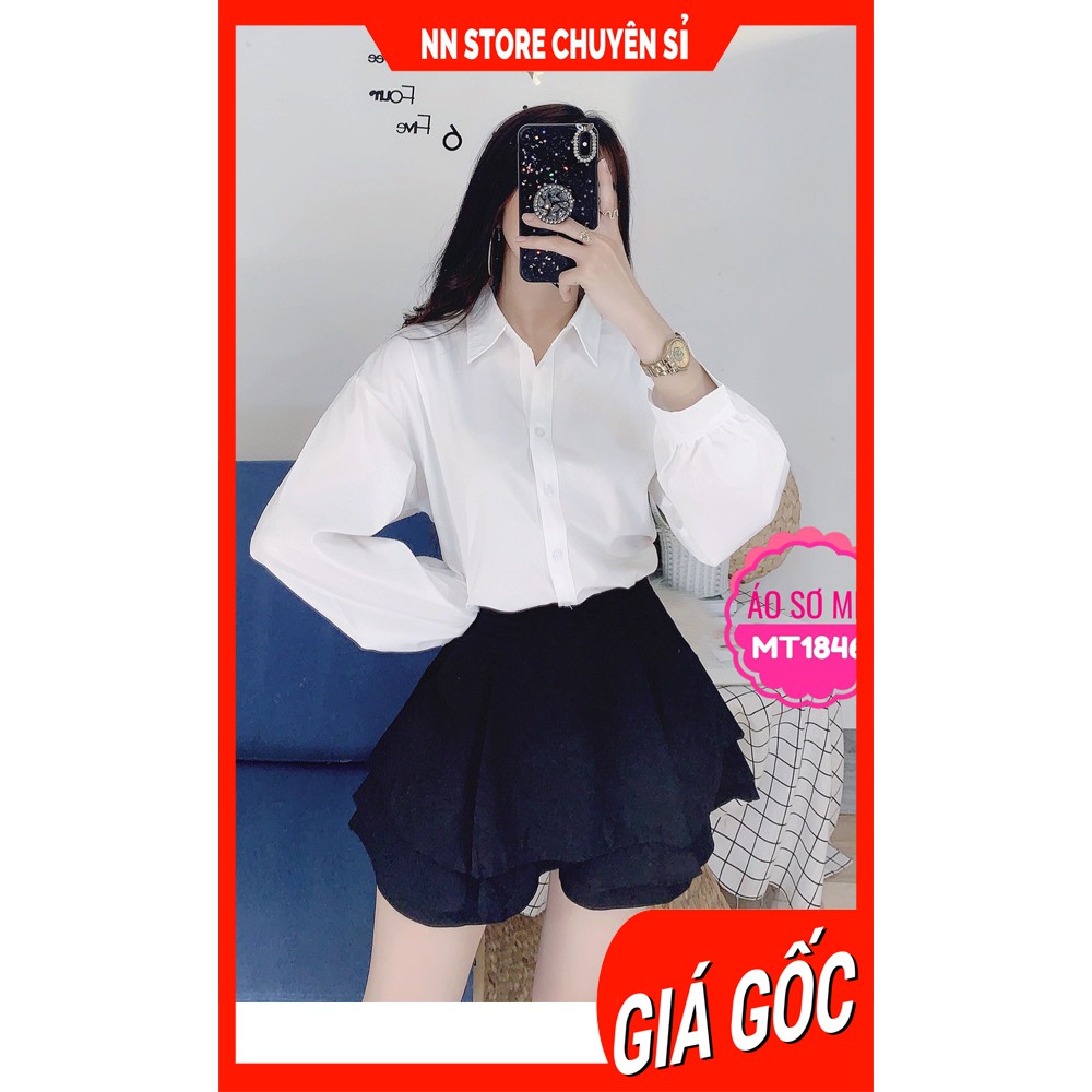 ÁO SƠ MI CÔNG SỞ MT1846 ⚡ẢNH THẬT⚡ ÁO SƠ MI TAY PHỒNG