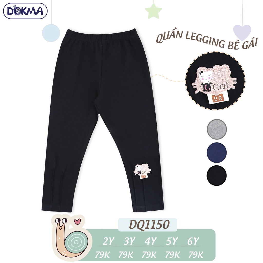 Quần legging bé gái dưới 6 tuổi Dokma DQ1150