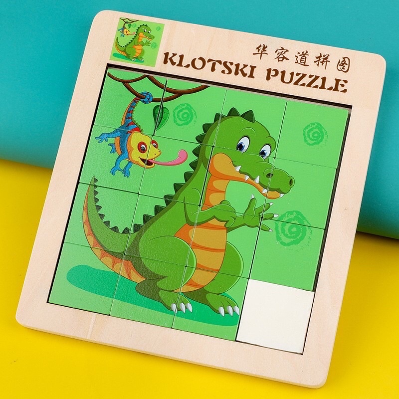 [Sale Khủng] Đồ Chơi Xếp Hình Bằng Gỗ Ngộ Nghĩnh - Tranh ghép trượt  Puzzle BEOFAMILY - Đa dạng hình ảnh, an toàn cho bé