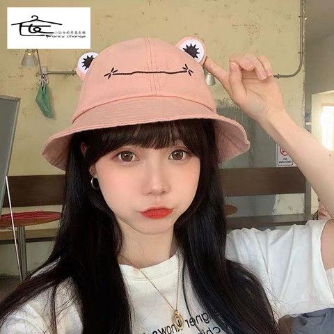 Mũ Tai Bèo Chống Nắng In Hình Chú Ếch Dễ Thương Vui Nhộn Thời Trang Xuân Hè Cho Nữ