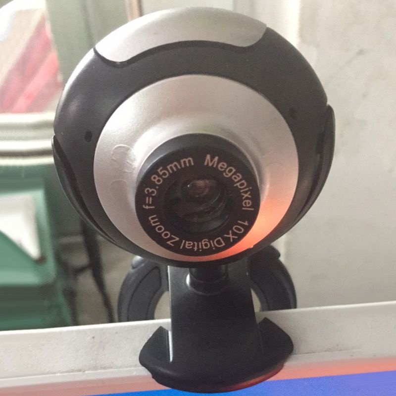 Webcam USB 2.0 6 LED Có Kẹp Gắn Máy Tính Để Bàn Ban Đêm