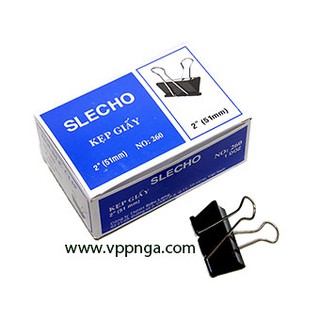 [MUA SỈ GIẢM 10%] Kẹp giấy, hồ sơ, tài liệu, kẹp bướm ECHO 51mm, (SLECHO) (12cái/ 1hộp)