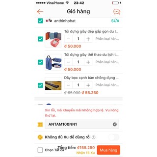 combo 6 sản phẩm túi giày gấp gọn, túi giày thể thao, dây bọt biển
