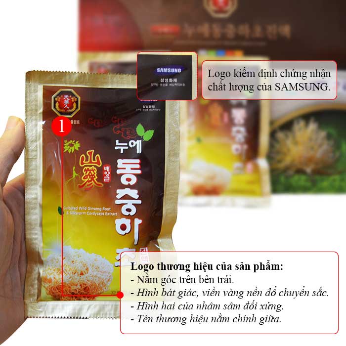 Nước đông trùng hạ thảo sâm núi bio hàn quốc chính hãng xách 30 gói x 70ml
