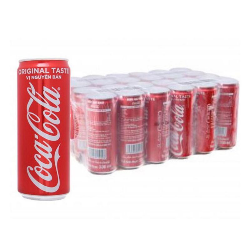 THÙNG COCA COLA LON - 330ML X 24 LON