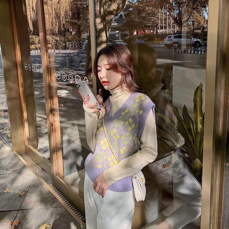 Áo Sweater dệt kim không tay dáng rộng thời trang | BigBuy360 - bigbuy360.vn