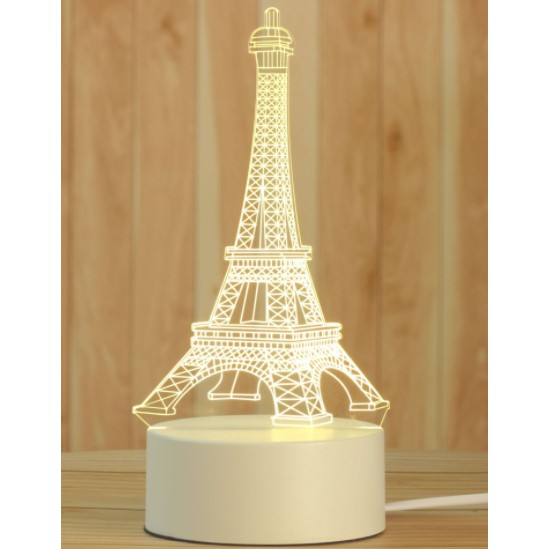 Đèn Ngủ 3D Để Bàn 3 Chế Độ Sáng - Kiểu Dáng Sáng Tạo Siêu Xinh