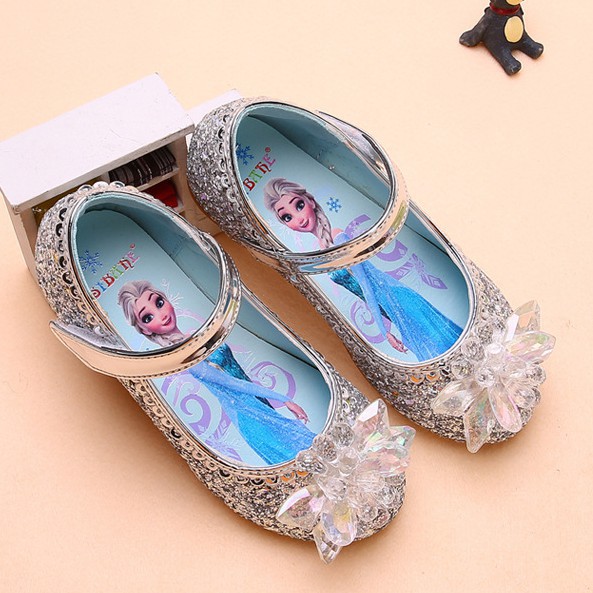 2-12 tuổi Dép cho trẻ em gái, bé gái dễ thương Frozen Elsa Sandals cho bé gái, thời trang mùa hè công chúa búp bê giày Velcro cho trẻ em gái