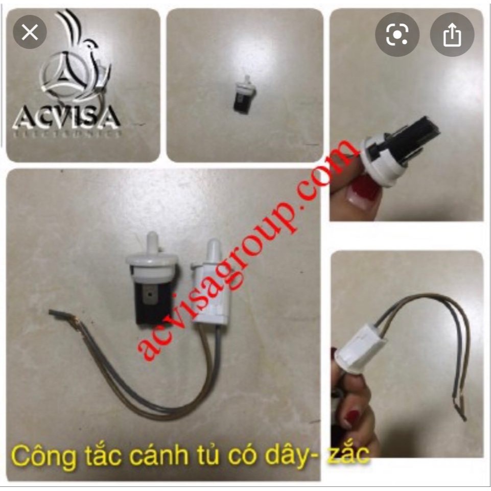 Combo 3 Công tắc cánh cửa tủ quần áo, tủ lạnh công tắc hành trình mở cửa đèn sáng, thường đóng - Tròn Vuông