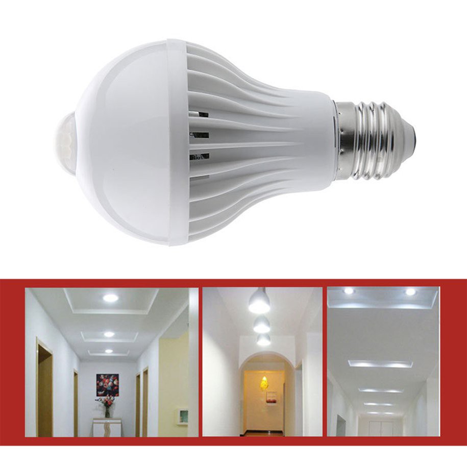 Bóng đèn LED cảm ứng chuyển động đuôi E27 5W 7W 9W