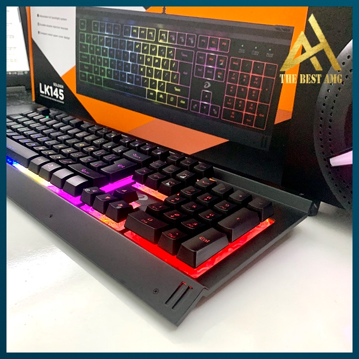 Bàn Phím Gaming Chính Hãng Đèn LED 7 Màu DAREU LK-145 Chuyên Game Bàn phím Giả Cơ Máy Tính PC Laptop Keyboard Có Dây