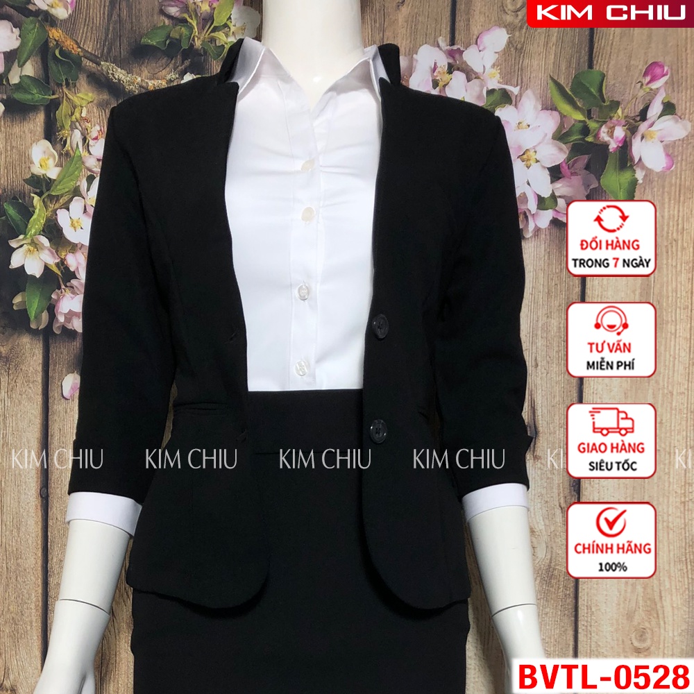 Bộ Vest, Sét Vest Nữ Công Sở Cao Cấp Màu Đen, Áo Tay Lỡ Kết Hợp Chân Váy Ôm Vải Tuyết Mưa. HÀNG CHẤT LƯỢNG CAO BVTL-0528