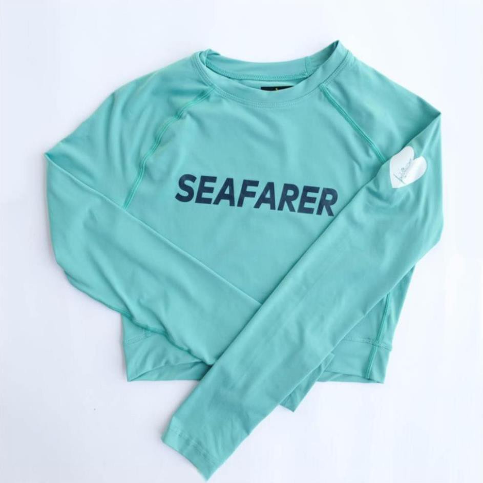 Áo bơi dài tay dáng croptop Seafarer Hàn Quốc nhiều màu [ẢNH THẬT] Vải co giãn, nhanh khô, giữ nhiệt cực tốt  ྇  ཾ ་