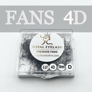 Mi Fan  Sẵn 4D ROYAL EYELASH Lông Chồn Cao Cấp / 500 - 1000 fan / C,CC,D / 0.07