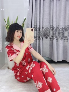 Pyjama lụa gấm loại 1  40-58kg