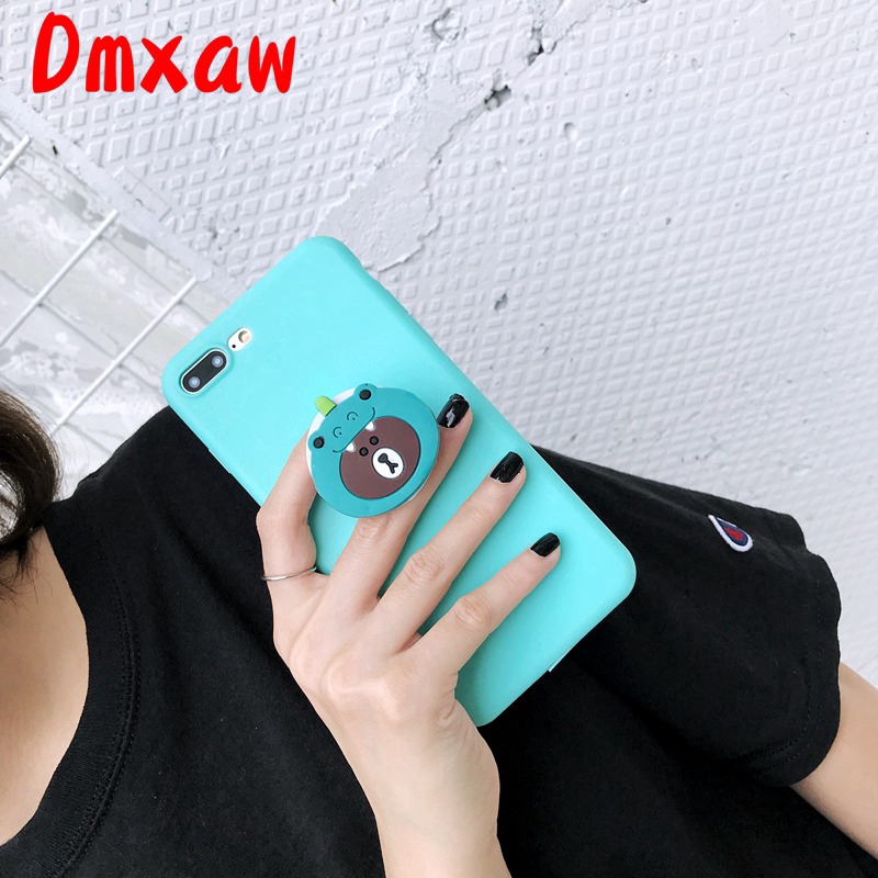 Ốp Điện Thoại Silicon Có Giá Đỡ Hình Gấu 3d Cho Xiaomi Mi 11 Pro 11 Ultra 11 Lite Note 10 Pro Lite 10 Lite Poco M3 C3 X3 X3 Pro