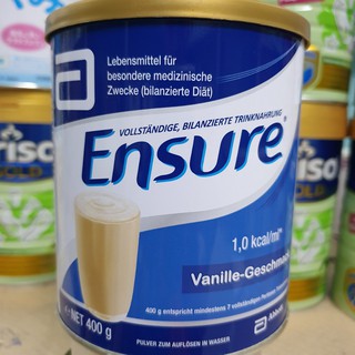 01/2023] Sữa bột Ensure Abbott Đức Hộp 400g hương Vani date 2023