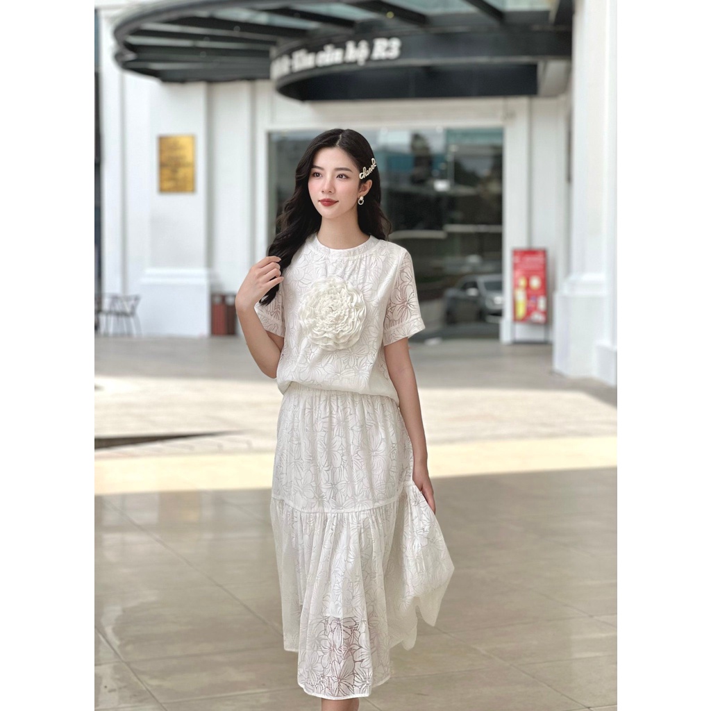Set Đồ 𝐋’𝐄́𝐓𝐑𝐀𝐍𝐆𝐄𝐑 Callas Chất Liệu Ren Cao Cấp