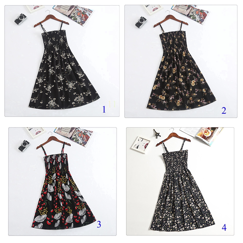 Đầm voan hai dây phong cách Bohemian quyến rũ dành cho nữ