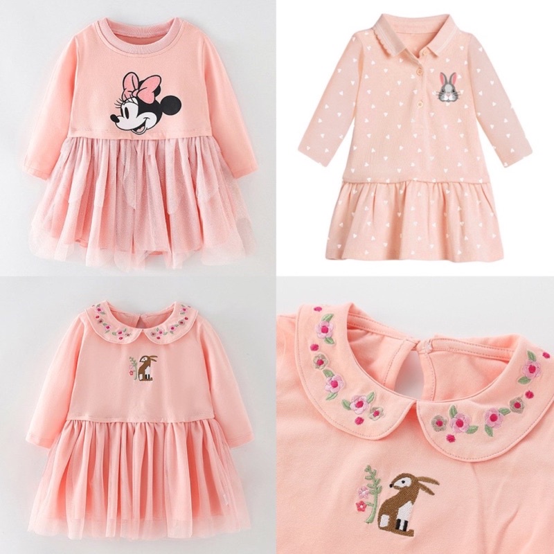 Váy cộc tay LTM chất cotton thấm hút mồ hôi, đầm Polo cho bé, váy cổ Đức cho bé gái cao cấp, đầm cotton có cổ trẻ em
