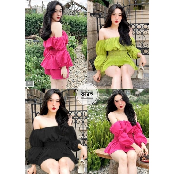 Bigsize Set trễ vai SET472
