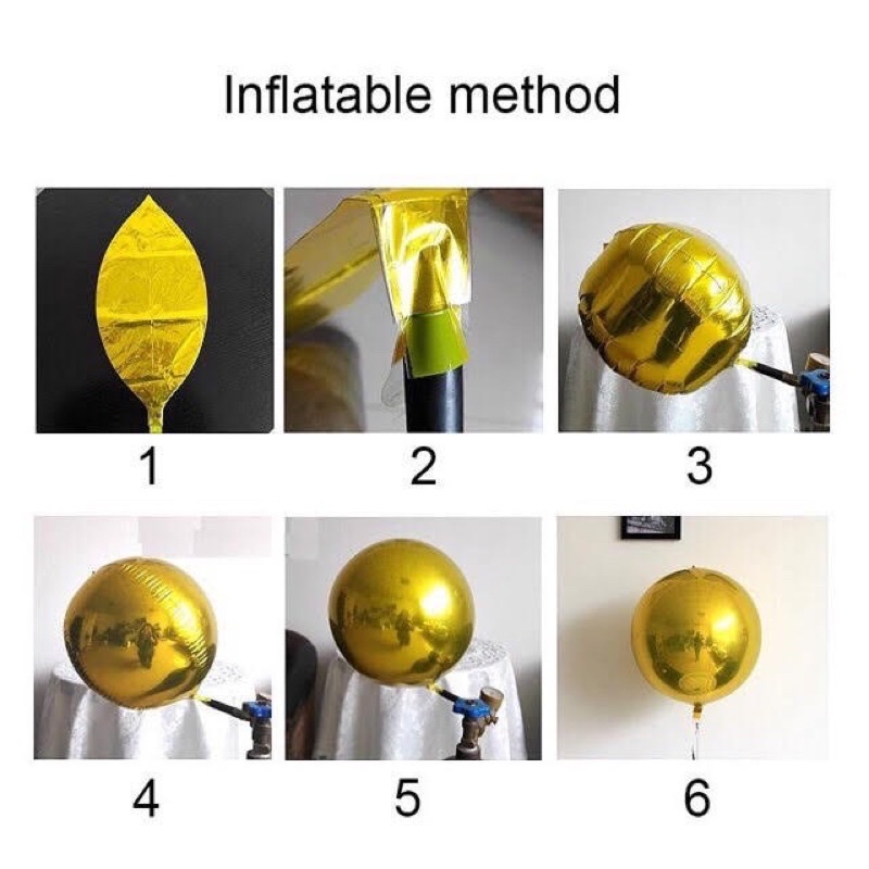 Bóng tròn 4D nhiều size trang trí sinh nhật, trang trí phòng cưới, decor, tiệc, khai trương