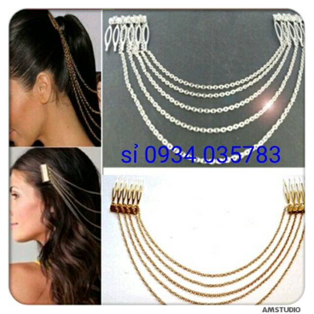 cài tóc cô dâu có ảnh thật