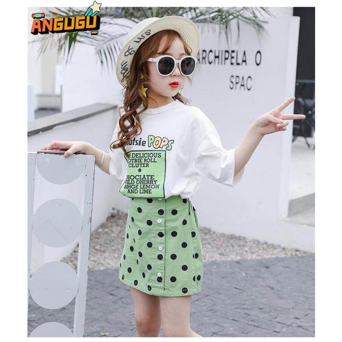 Bộ Đồ Thời Trang 2 Món Áo Thun Phối Chân Váy Kiểu Hàn Quốc Xinh Xắn Cho Bé Gái Từ 3 Đến 4 Đến 5 Đến 6 Đến 7 Đến 8 Đến 9 Đến 10 Đến 11 12 Tuổi