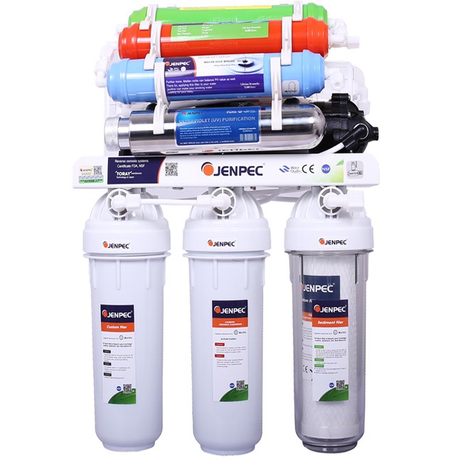 Máy lọc nước Jenpec MIX-9000 UV diệt khuẩn có tủ