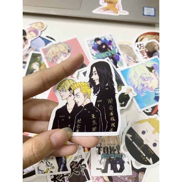 STICKER ANIME - One Piece - Demon Slayer - TOKYO RVENGER - Chainsaw manNGẪU NHIÊN