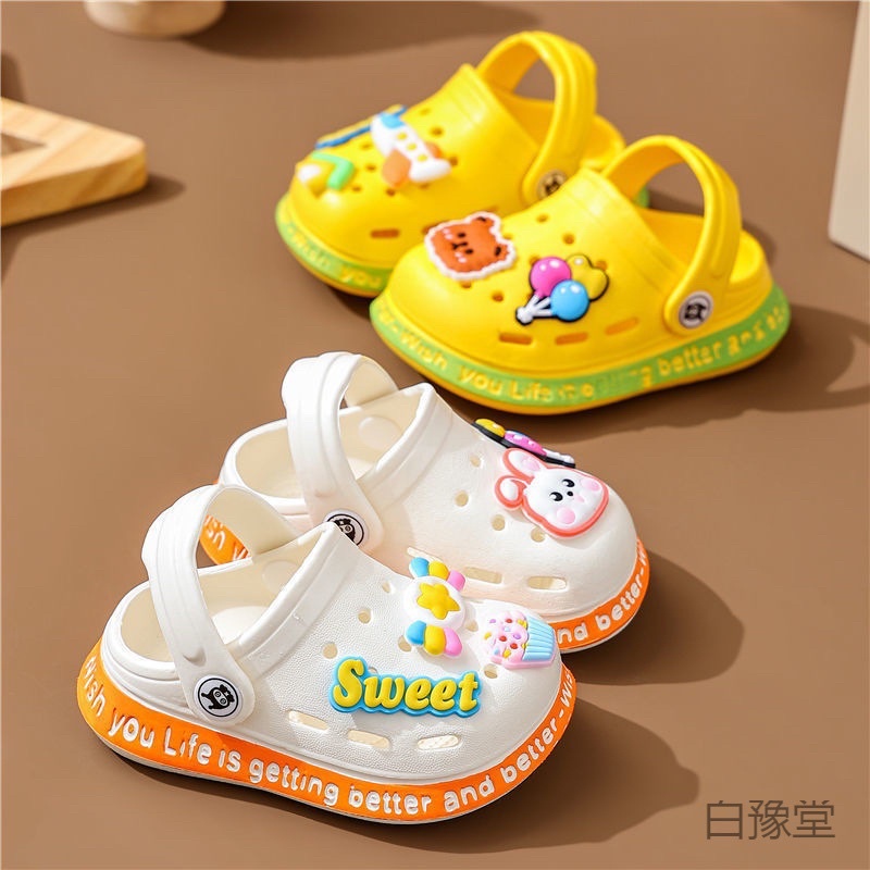 Dép sục cho bé trai và bé gái hoạ tiết hoạt hình đế chống trượt từ 0-5 tuổi