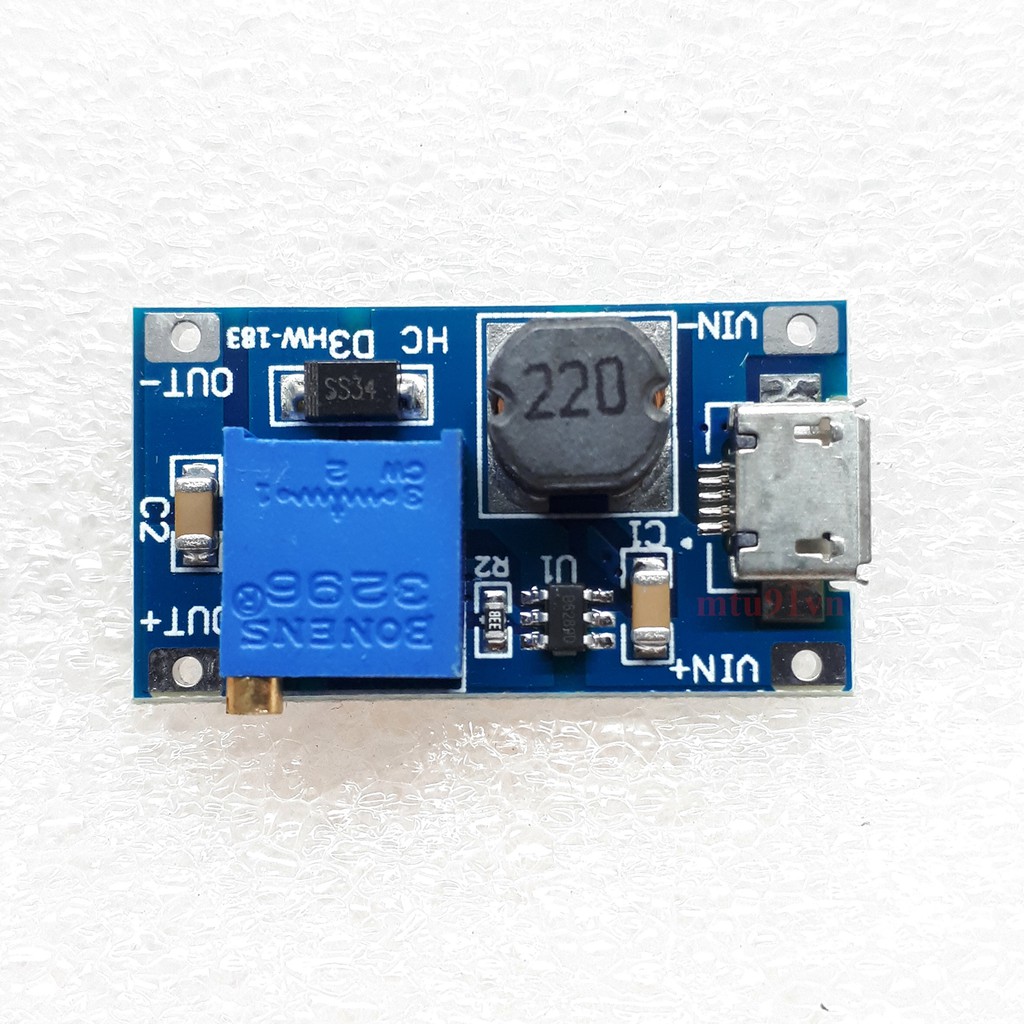 Mạch Tăng Áp Mini có Cổng Micro USB ( XY-016 | MT3608 )