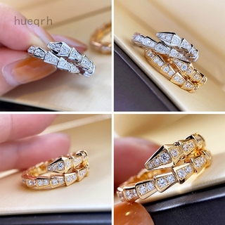 Nhẫn Đeo Tay Kim Loại Tạo Hình Rắn Đính Đá Thời Trang Cho Nữ