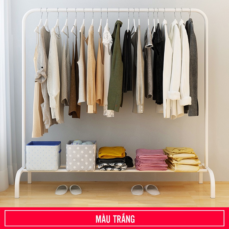 Kệ giá treo quần áo có kệ để giày chống ghỉ đa năng hiện đại phòng khách phòng ngủ- GM60