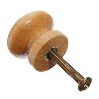 Bộ 10 tay nắm cửa bằng gỗ tự nhiên kích thước 25mm