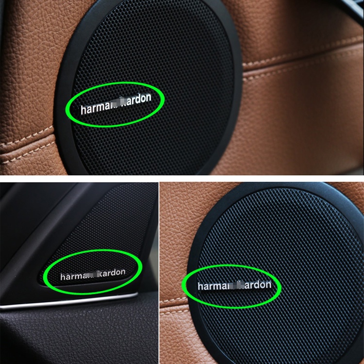 Nhãn dán trang trí loa xe hơi hình logo thương hiệu