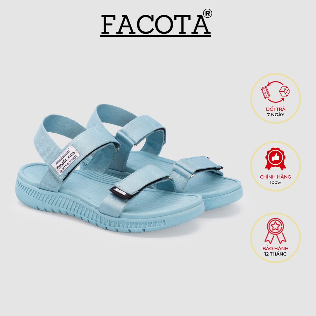 Giày sandal nữ chính hãng Facota Angelica AN10 sandal học sinh nữ quai dù