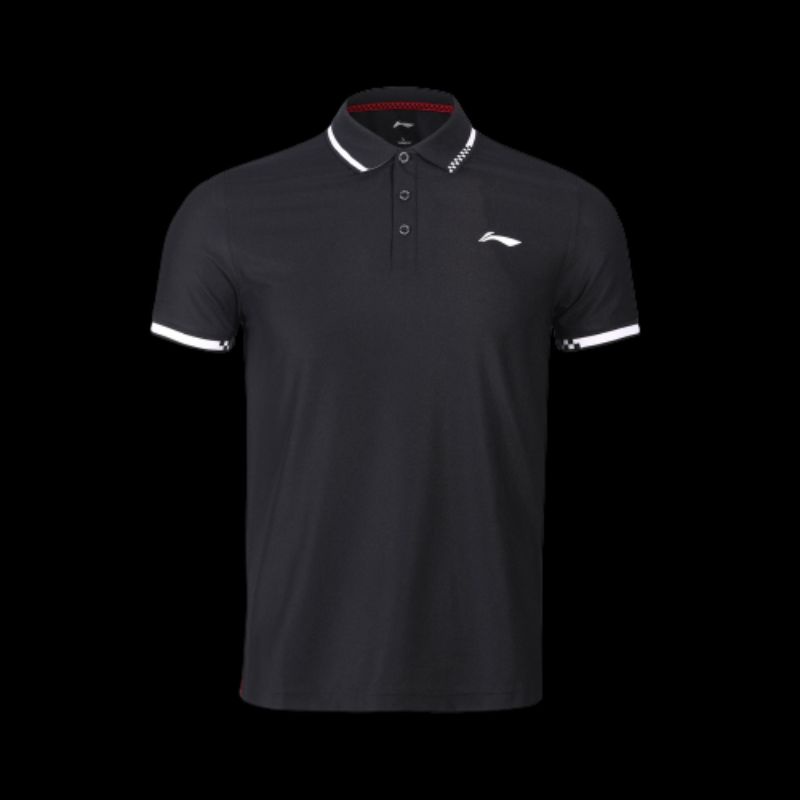 Áo caro polo lining 2 màu trắng đen