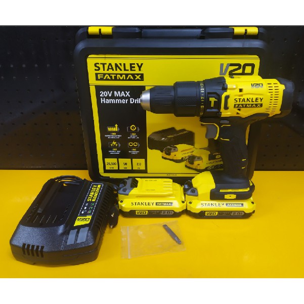 Máy khoan cầm tay 20V Stanley SCD711D2K-B1 Chính hãng Bảo hành 2 năm